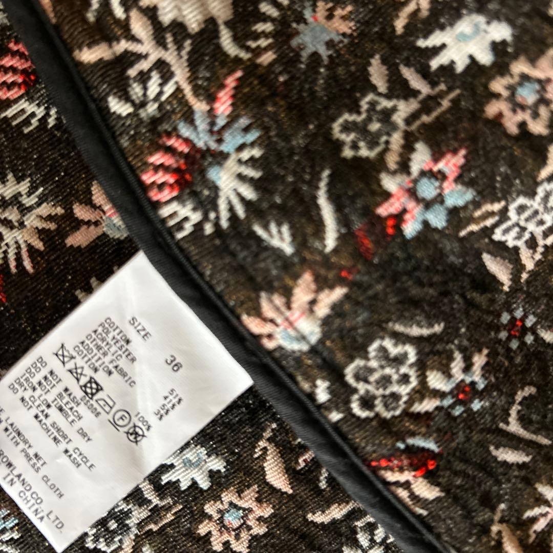 MACPHEE フローラルゴブラン ノーカラージャケット マカフィー 2023