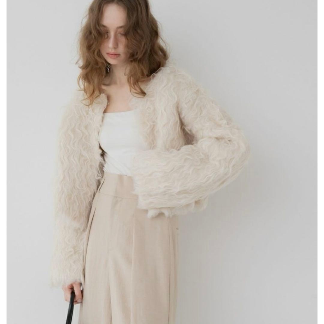 新品新作 dolce メゾンドドルチェ ウェイビーカーディガン アイボリー