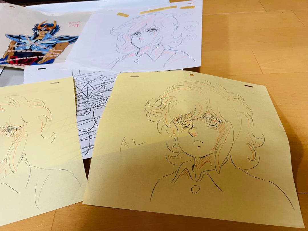 聖闘士星矢 荒木伸吾先生直筆サインカラー色紙 証明書額付 瞬 一輝