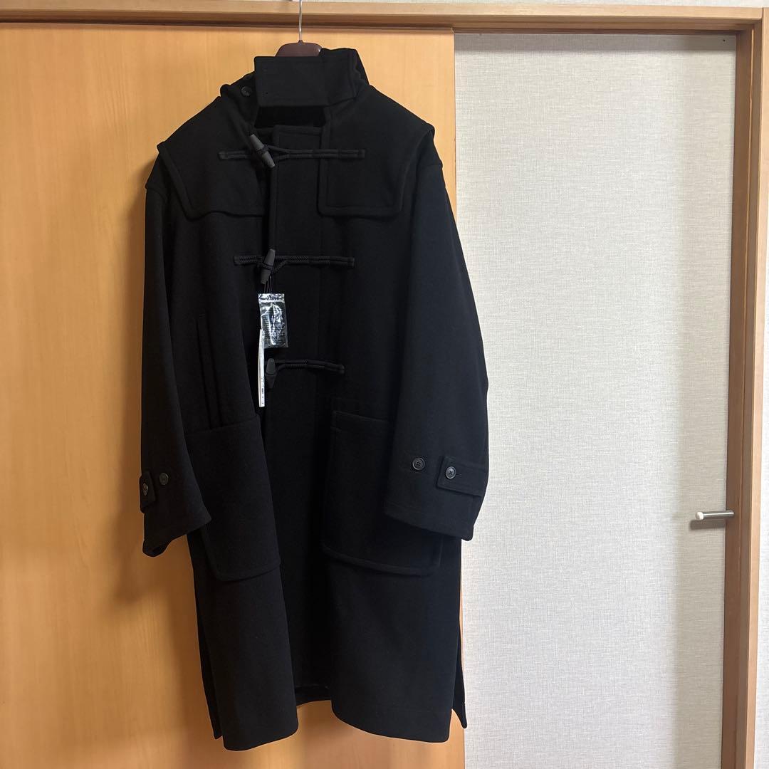 新品未使用・タグ付き｜UNIQLO +J ダッフルコート Lサイズ　ブラック ユニクロ＋Jウールオーバーサイズダッフルコート黒ブラック サイズ M
