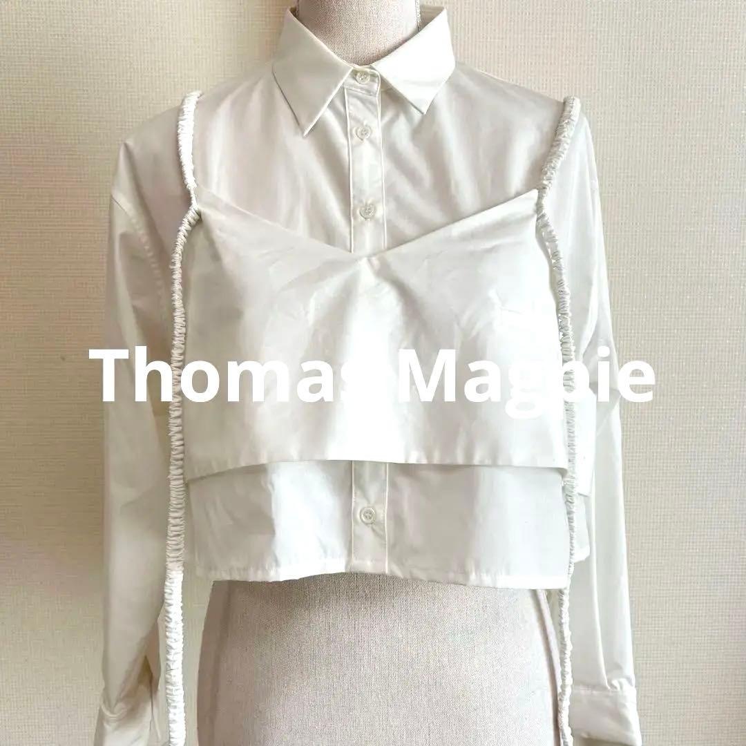 新品】Thomas Magpie トーマスマグパイ レイヤードシャツ ホワイト