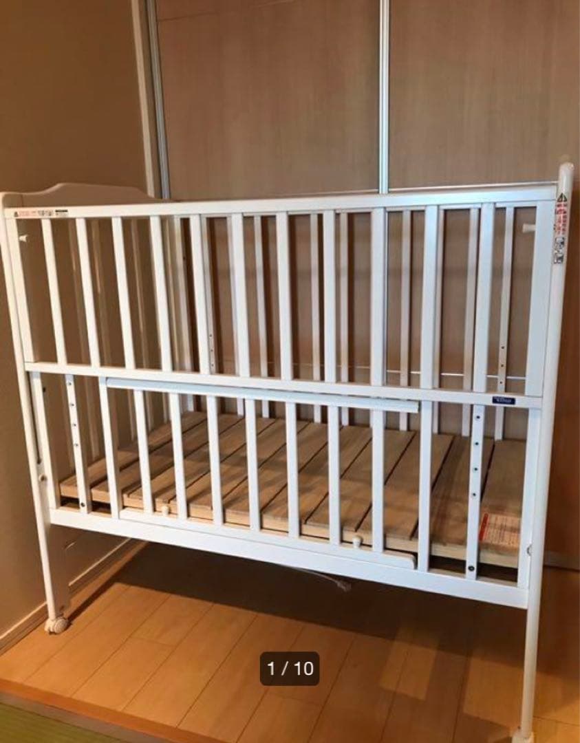 い*読様 カトージ KATOJI ベビーベッド　ホワイト　ハイシート ハイシートベビーベッドⅡ （ホワイトスタイル）」について｜カトージ