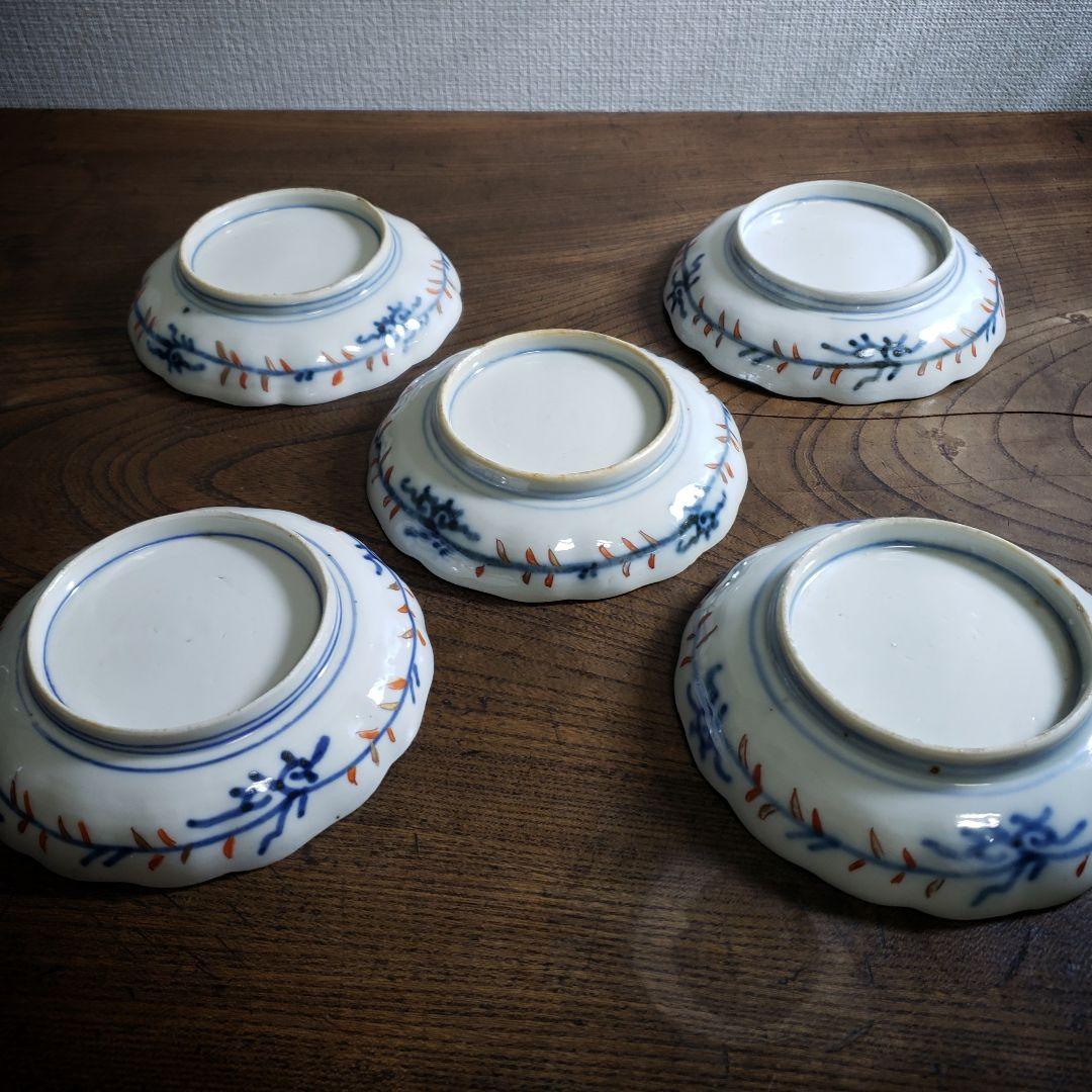 錦手 色絵 古伊万里 龍 江戸 上手物 花文様 菊文様 5枚セット - メルカリ