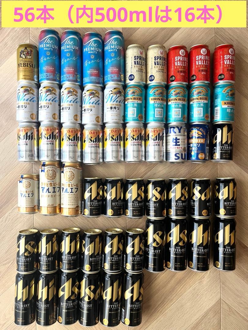 ビール　詰め合わせ　56本（内500ml 16本） Amazon.co.jp: YIPPEEN 【 クラフトビール 王国 長野 発 】 ビール飲み