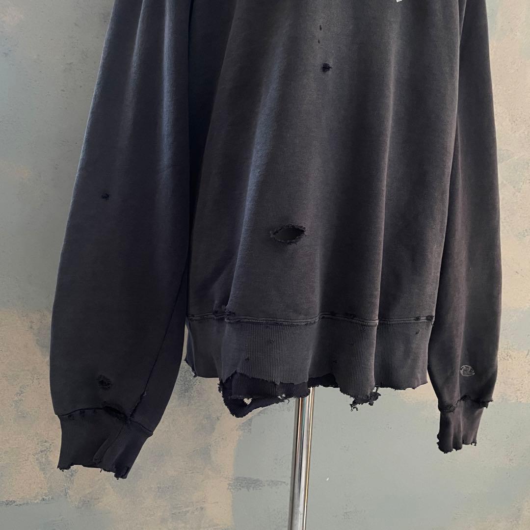 90's grunge is dead“ペイント“USA製“boro sweat