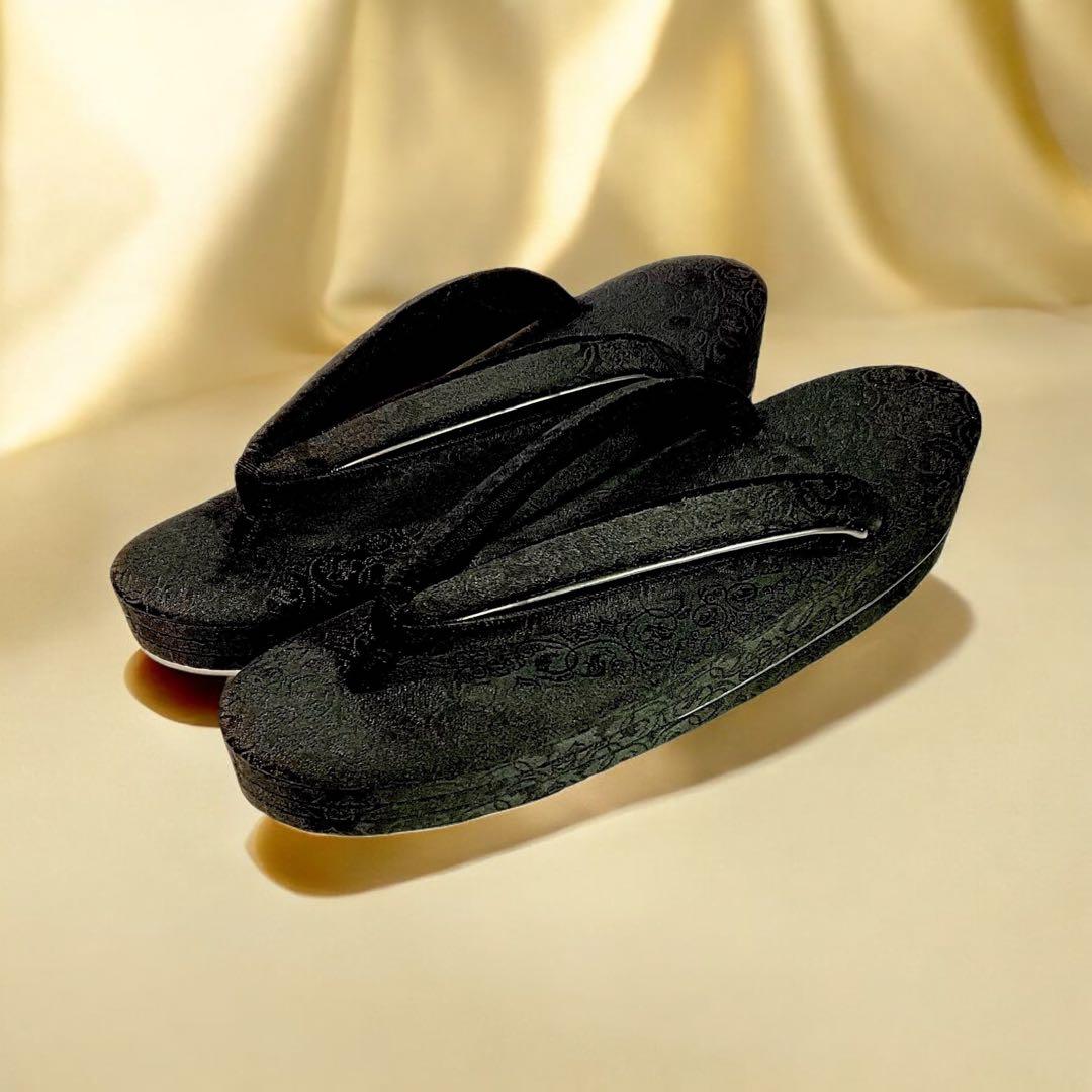 京都発 錦匠 龍村 総柄織地製草履 葡萄唐草文錦 Mサイズ✨【日本製