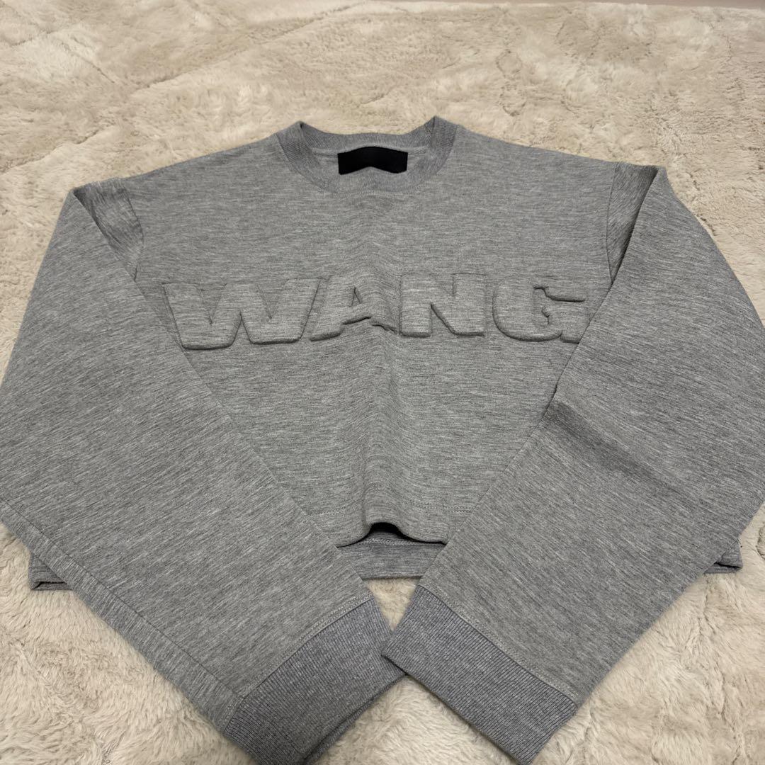 ALEXANDER WANG グレー クロップドスウェット 中古・古着通販】ALEXANDER WANG (アレキサンダー・ワン) クロップド