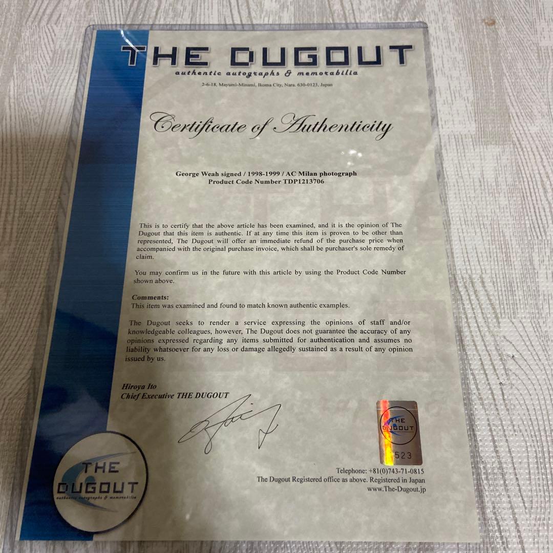 ジョージ・ウェア直筆サイン入りフォト 額入り - メルカリ