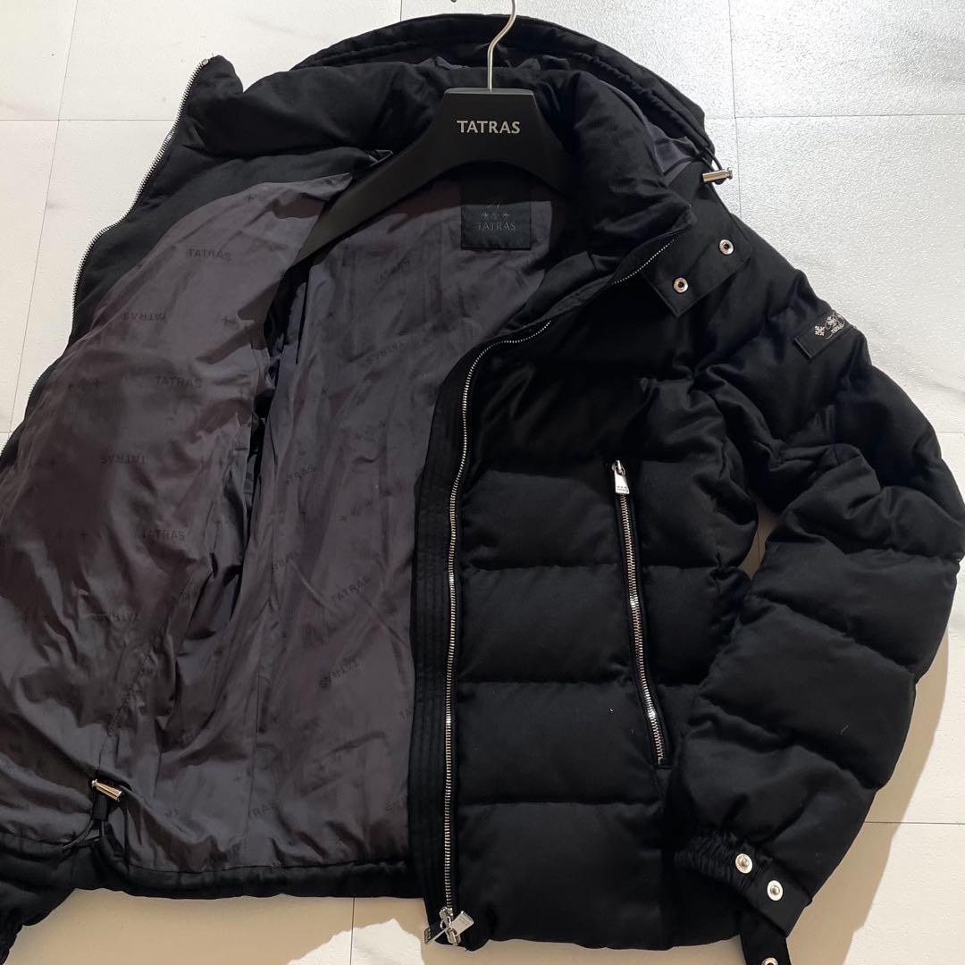 【美品 高級ライン】タトラス ドミツィアーノ Rライン ダウン ブラック S TATRAS（タトラス） ダウンジャケット DOMIZIANO R LINE