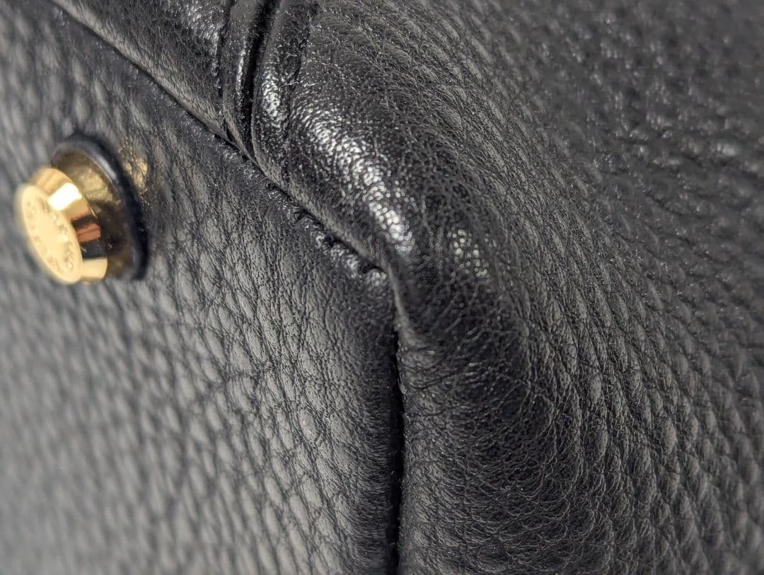 LEATHER JEWELS Crystal 2way バッグ黒 B690