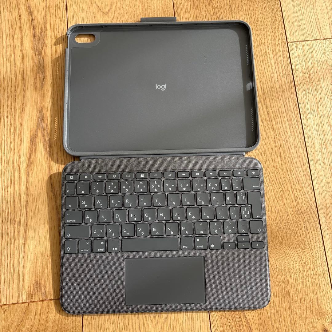 iPadケース　logi COMBO TOUCH グレー Amazon.com: Logitech Combo Touch, Detachable iPad Keyboard Case