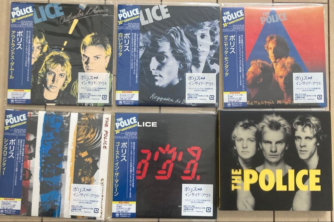 THE POLICE 30周年記念 コレクション紙ジャケ+ベスト盤 The Police（ポリス）名盤スタジオアルバム5作品が紙ジャケット/SHM-CD