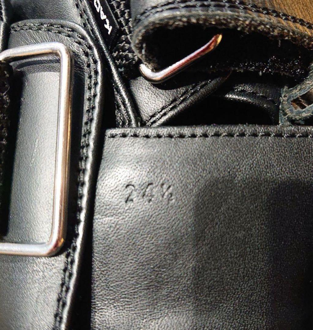 KADOYA BLACK ANKLE 24.5cm ブラック