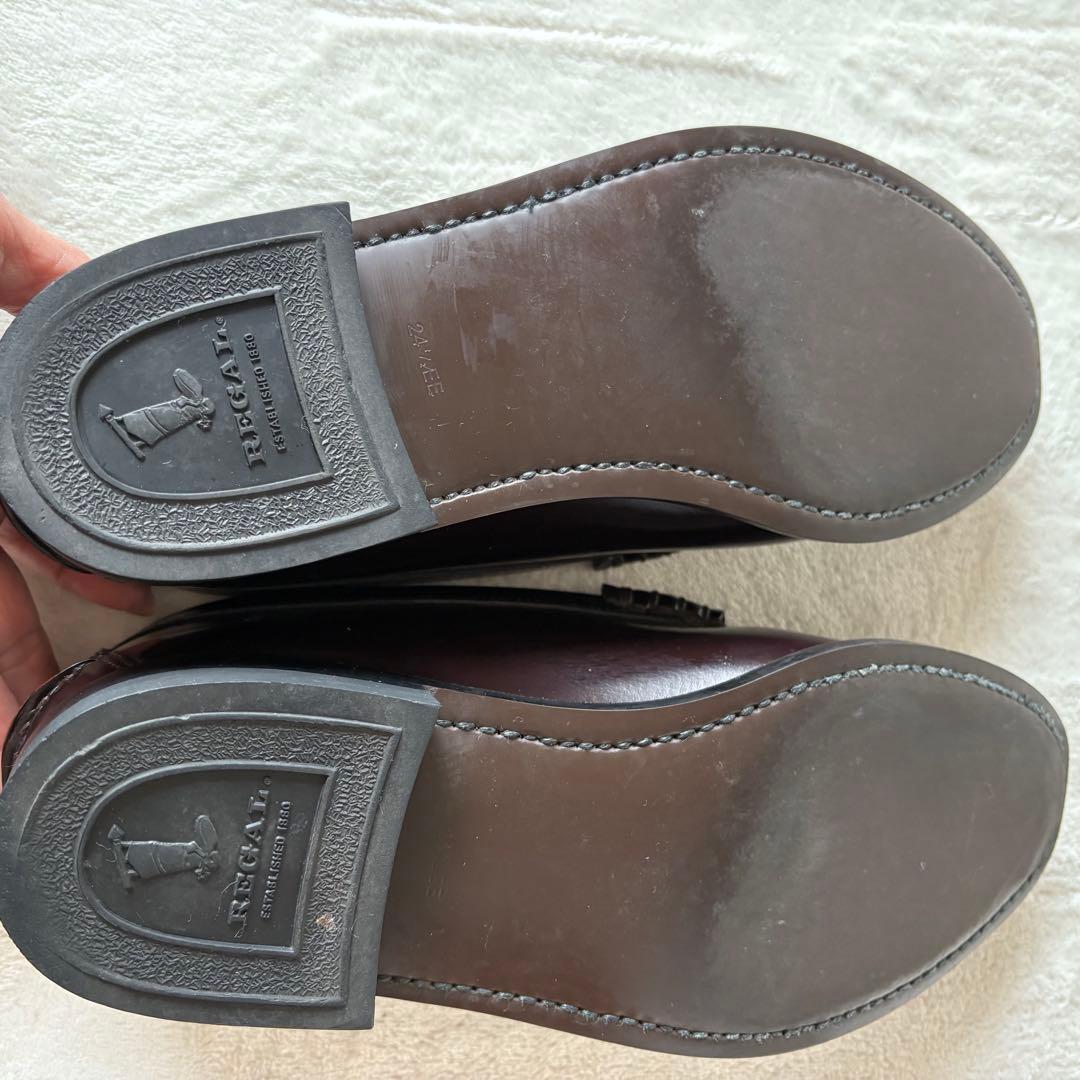 【極美品】リーガル 2177 ローファー 革靴 ブラウン 24.5cm