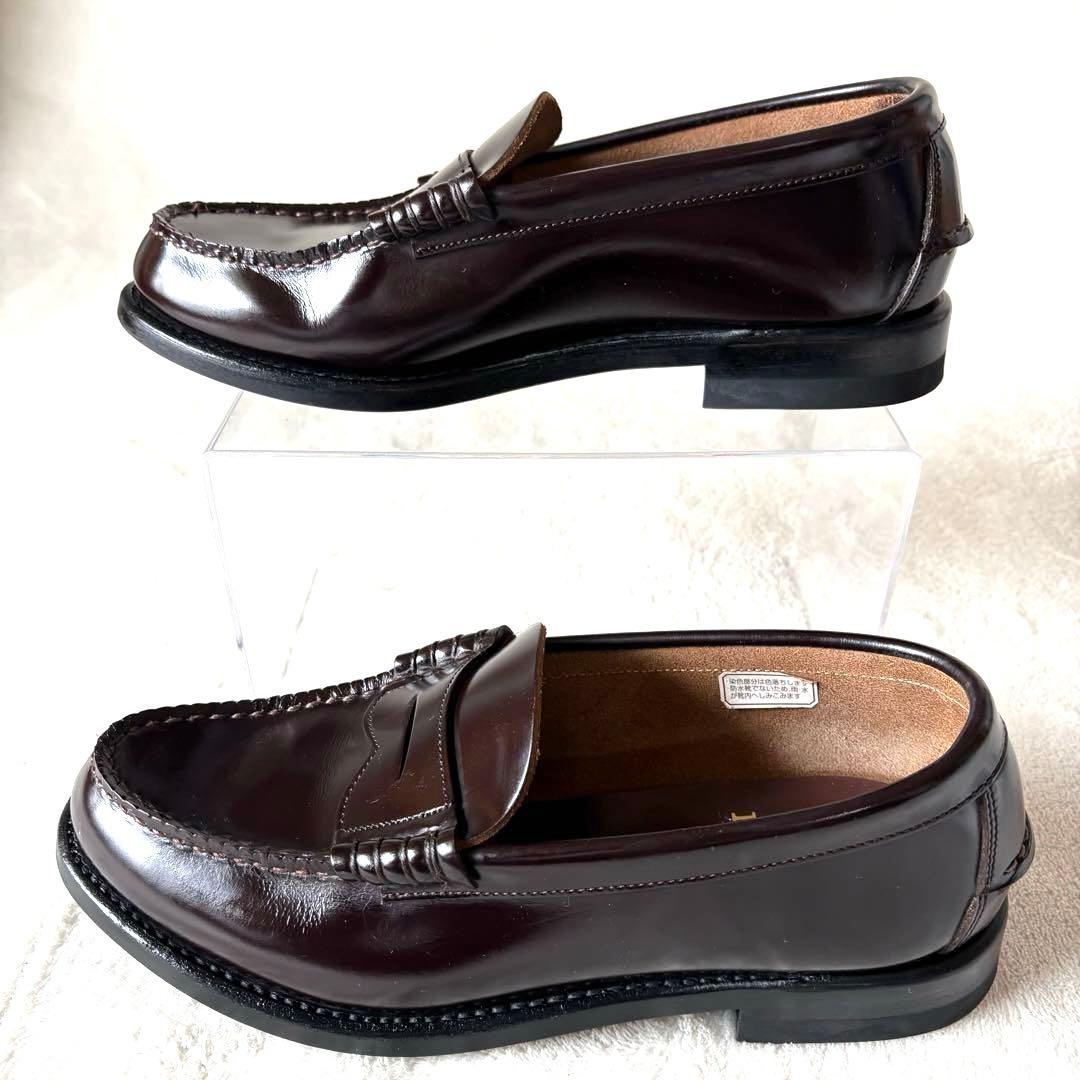 【極美品】リーガル 2177 ローファー 革靴 ブラウン 24.5cm