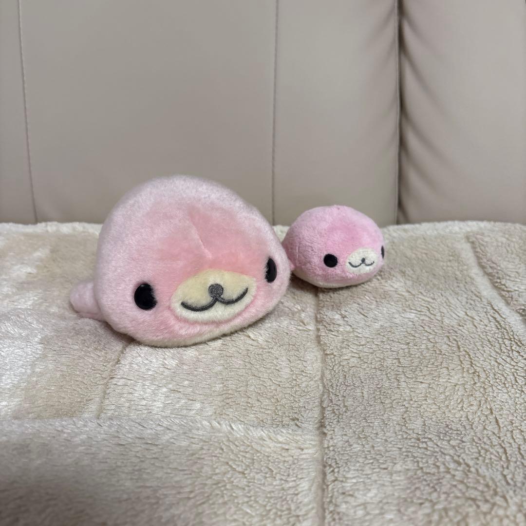 【希少・平成レトロ】まめゴマ さくらゴマ ぬいぐるみ2個セット まめゴマ - ずっといっしょぬいぐるみ（まめゴマ・さくらゴマ