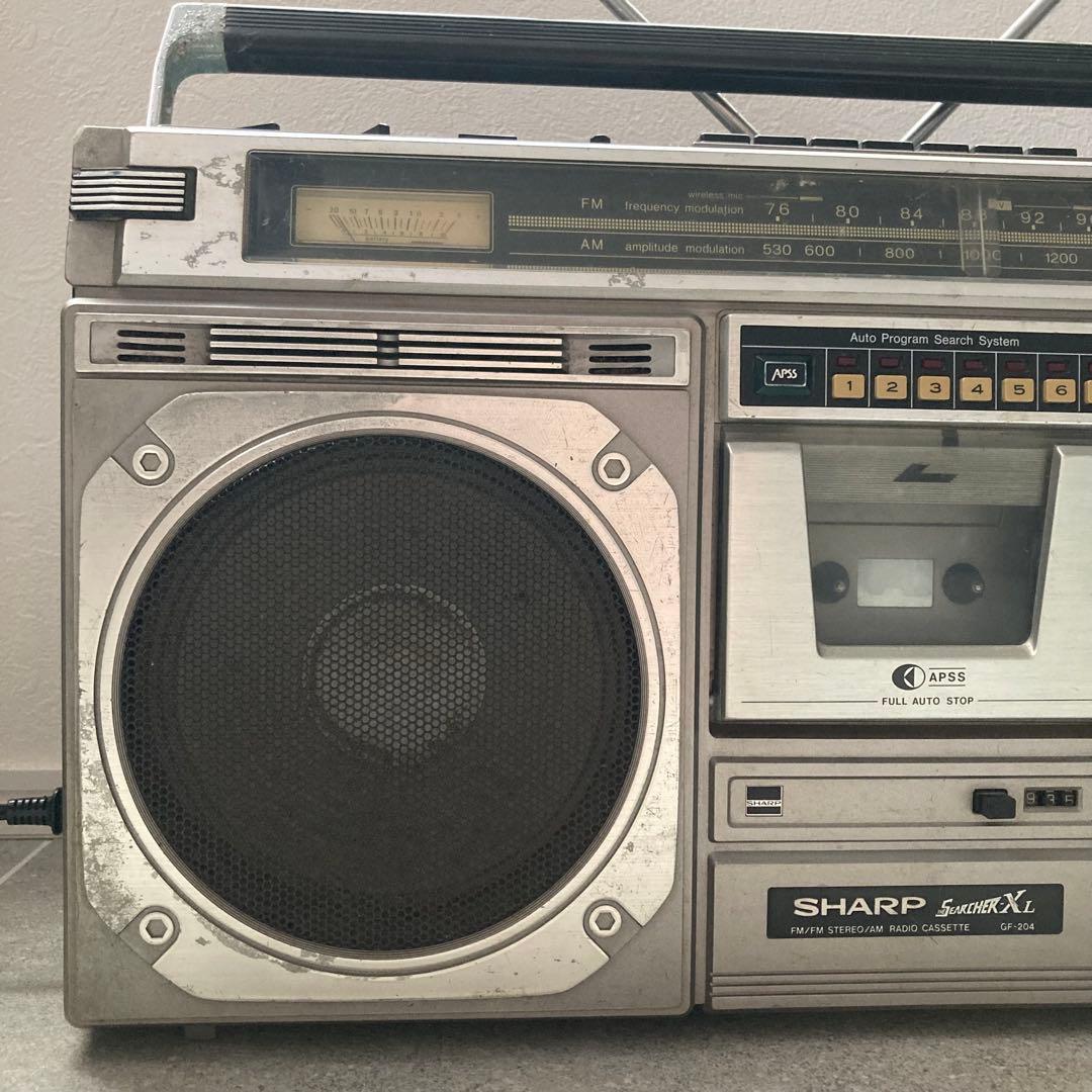 SHARP ラジカセ SEARCHER-XL GF-204 昭和レトロ - メルカリ
