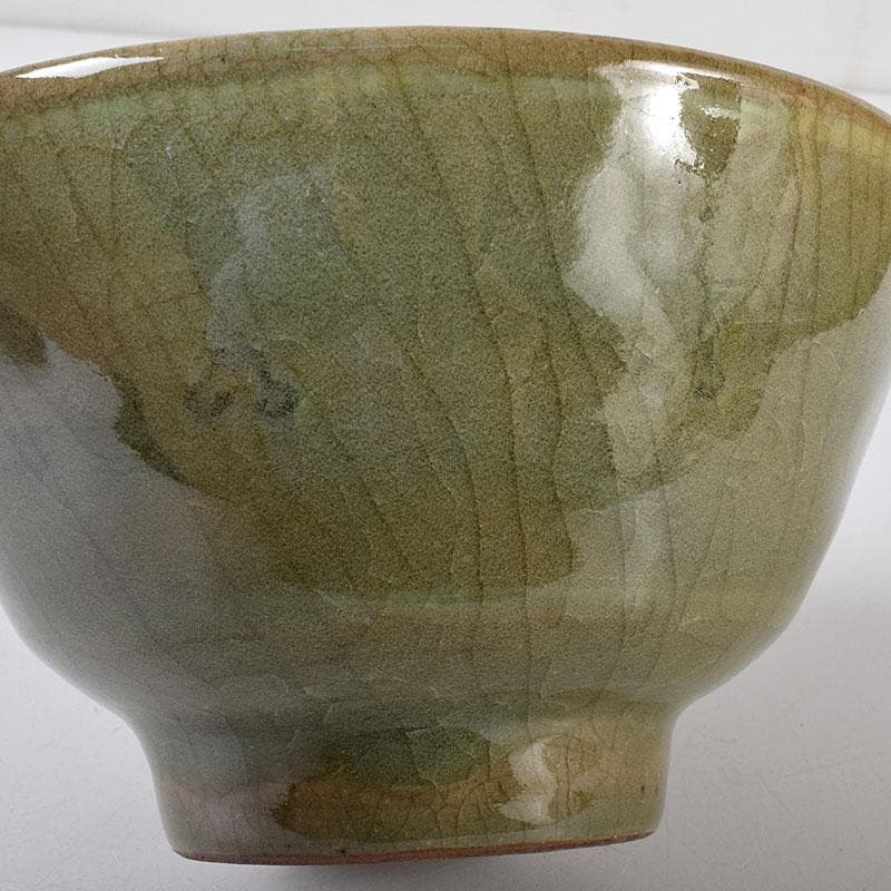 朝鮮 高麗青磁 雲鶴図 茶碗 仕覆付 C 7619 - メルカリ