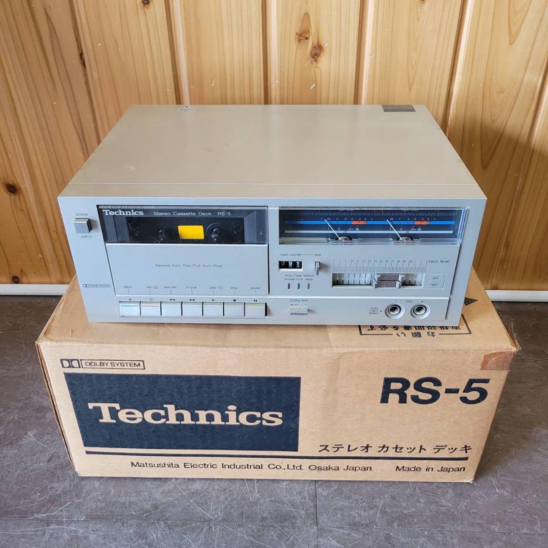 Technics /テクニクス】 カセットテープデッキ RS-5 音楽 レトロ