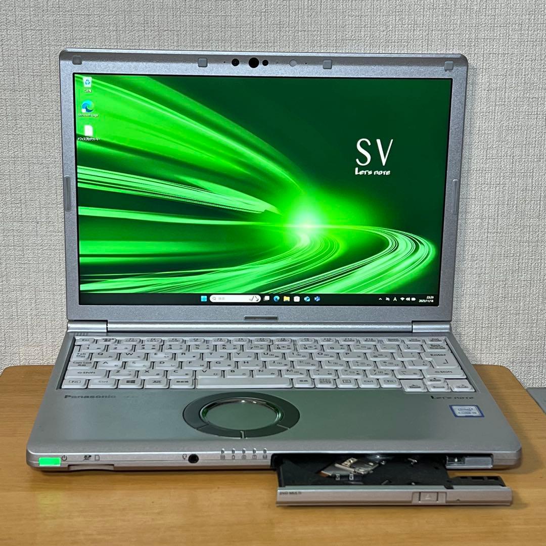 バッテリー良好!レッツノートSV8 i5 8G／256GB／光学ドライブ
