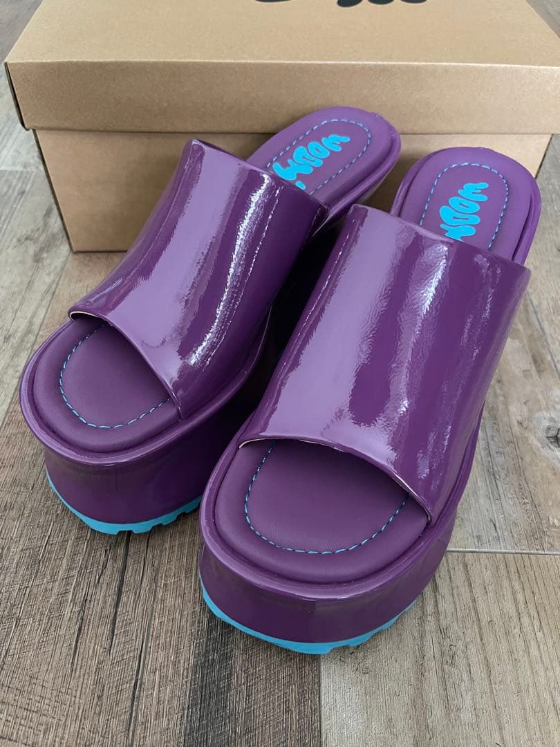 WOOMII コレット パープル クリンクル 37 試し履きのみ - メルカリ