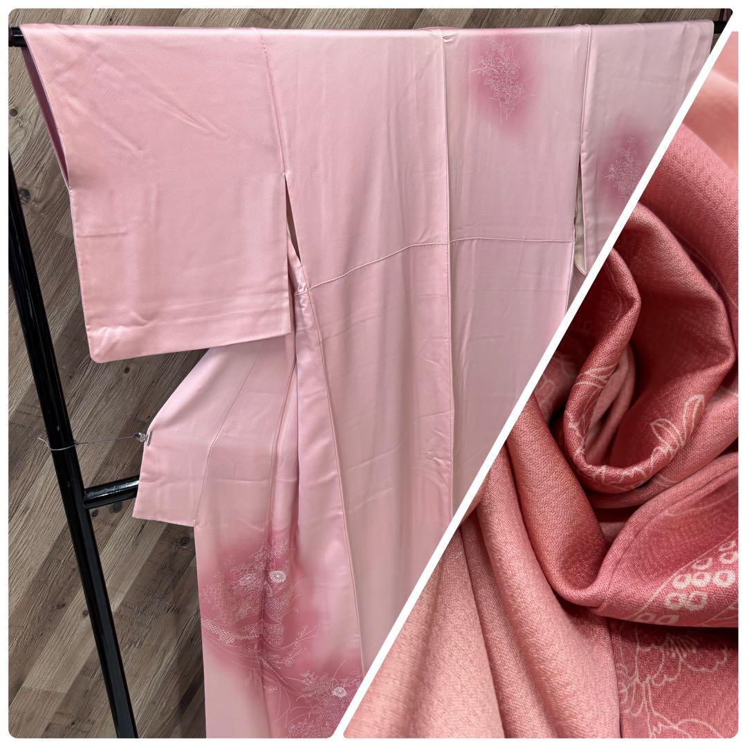 清楚可憐な百合の付け下げ 正絹絽