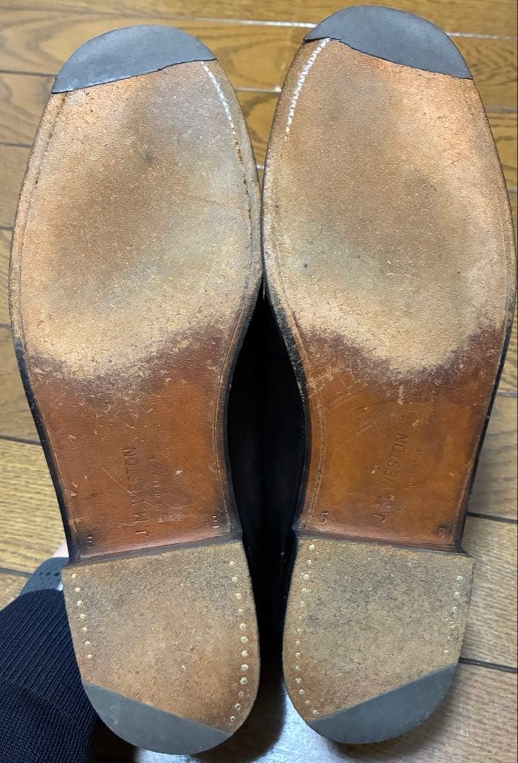 希少　J.M.WESTON 180 ローファー 5B ボックスカーフ ブラック