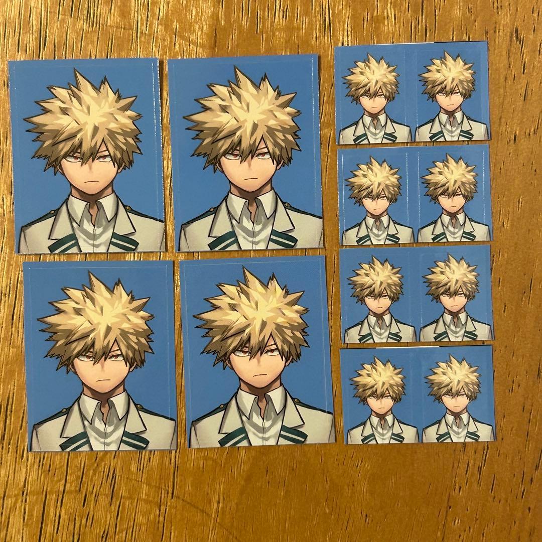 ヒロアカ 最強ジャンプ 証明写真風ステッカー 爆豪勝己 - メルカリ