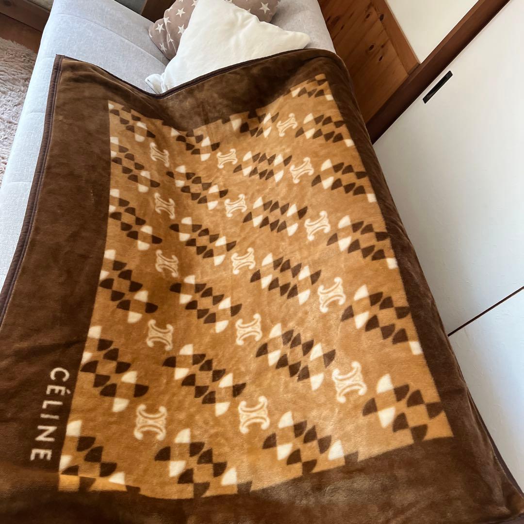 CÉLINE ハーフケット★ブランケット CÉLINE ハーフケット☆ブランケット CELINE セリーヌ アクリルハーフ