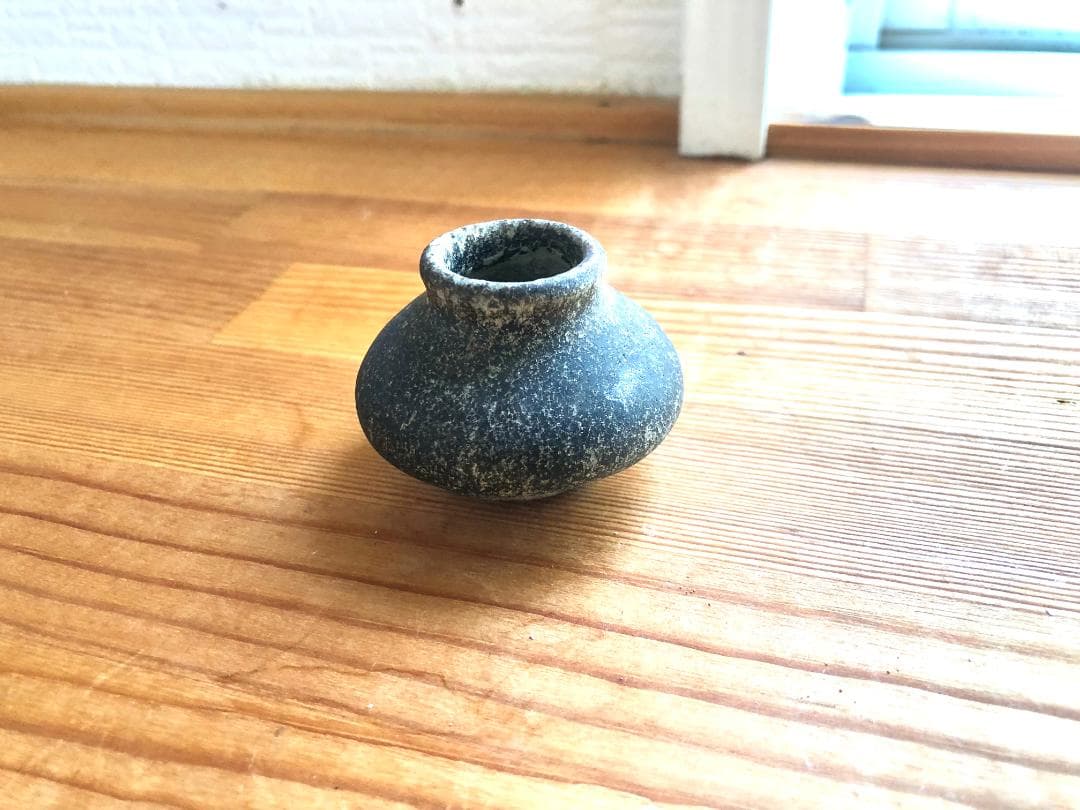 タイ・骨董・出土品】宋胡録（スンコロク）黒釉 小壺（1301年~1600年