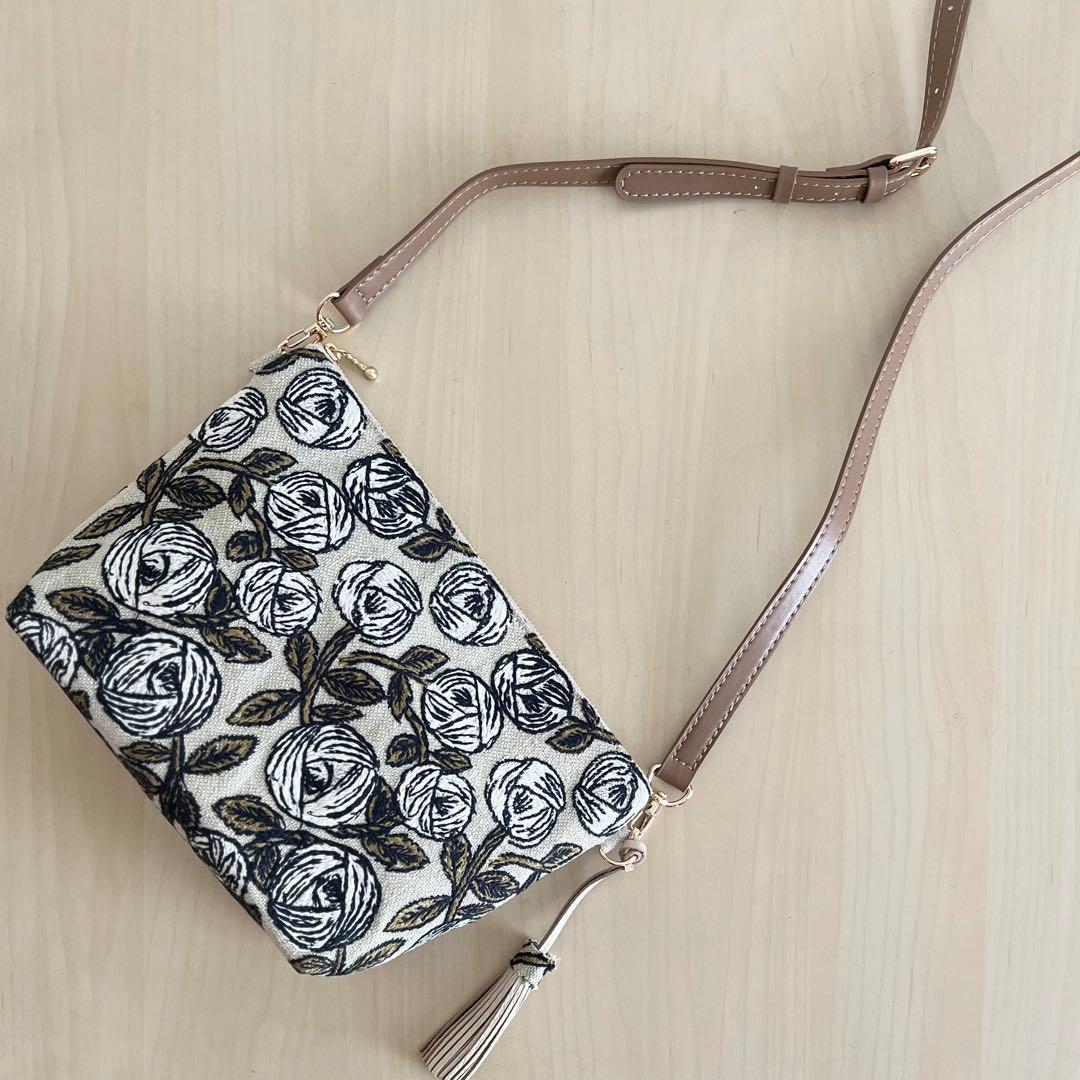 ミナペルホネン rosyショルダーバッグMB509-072 ミナペルホネンrosy ネイビー 2Way肩掛けショルダーバッグハンドメイド