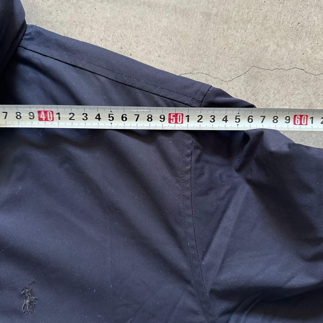 90s ラルフローレン ウォームアップジャケット 濃紺ネイビー 裏