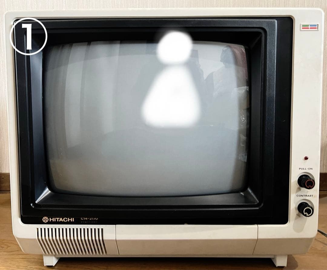 ｟たのメル便｠日立　カラーディスプレイ C14-2170 昭和レトロ ブラウン管】79年製 日立カラーテレビ C14-400 ジャンク