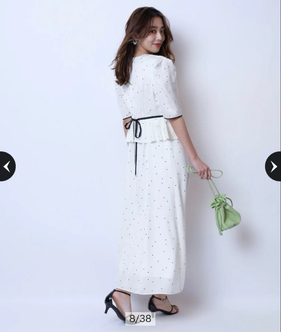 ⭐️新品未使用タグ付き新品 ジャスグリッティー ペプラム ドット