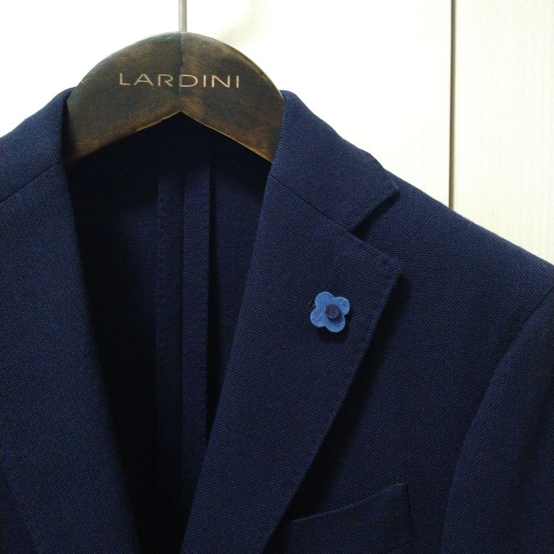ペーターラルディーニ　ホップサックジャケット　SIZE44 ネイビー LARDINI（ラルディーニ）の「LARDINI / ホップサック ジャケット