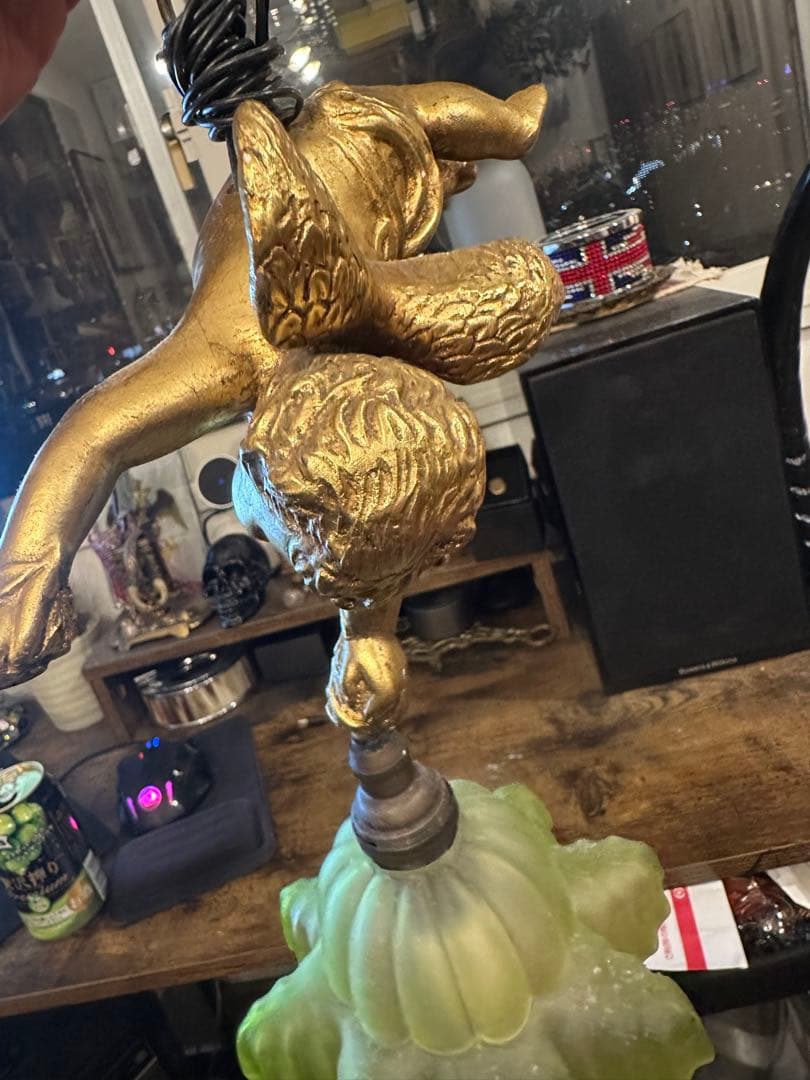 ヴィンテージ 天使のランプ アールヌーボー風 ジャンク - メルカリ