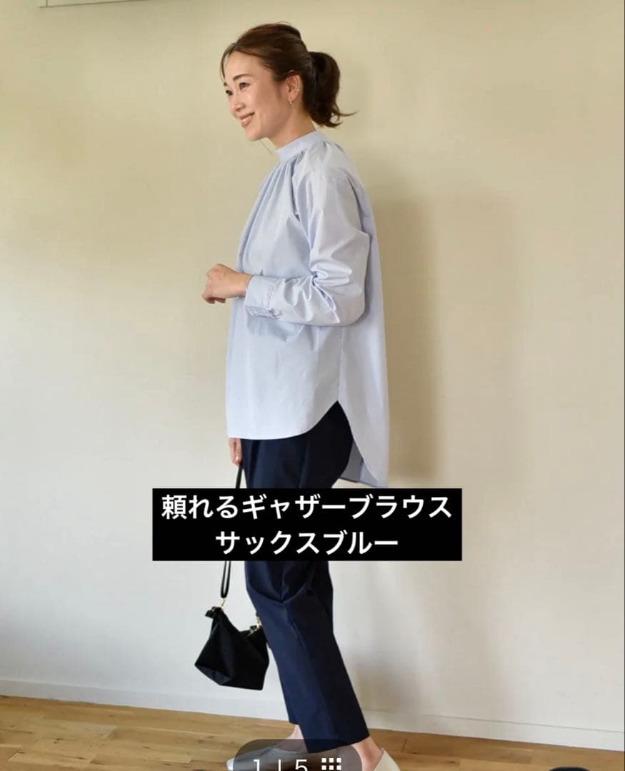 OURHOME】頼れるギャザーブラウス - メルカリ