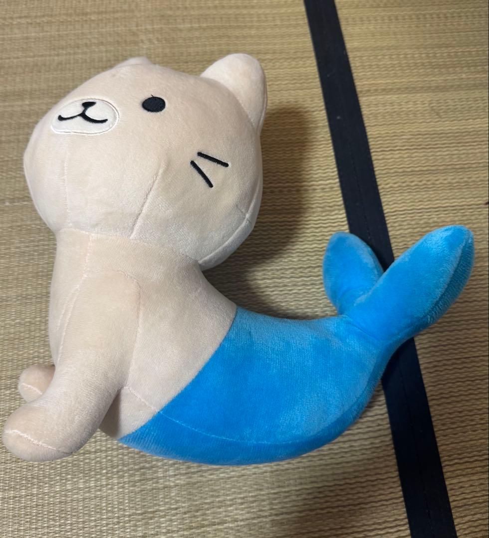 ねこようかい にんぎょ ぱふぇ BIG ぬいぐるみ ねこ＋ようかいの大人気癒しコミック『ねこようかい』から、にんぎょの