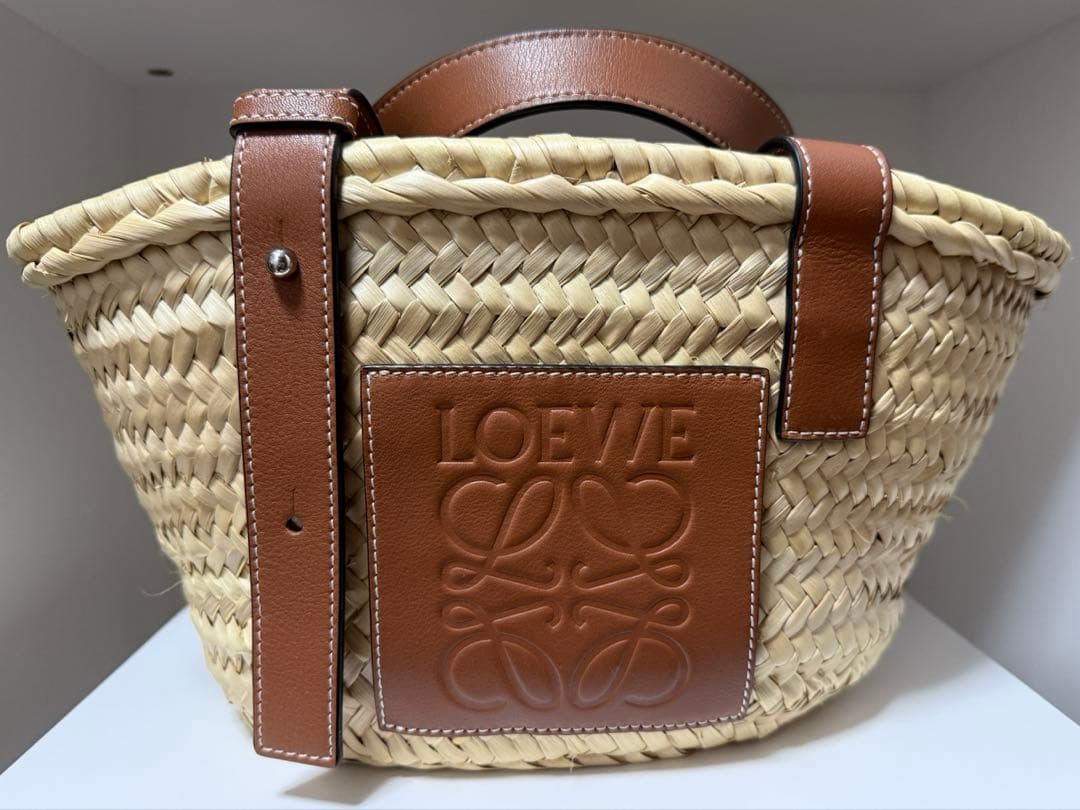 ロエベ　LOEWE かごバッグ LOEWE】ロエベ バスケットバッグ スモールサイズ かごバッグ (LOEWE