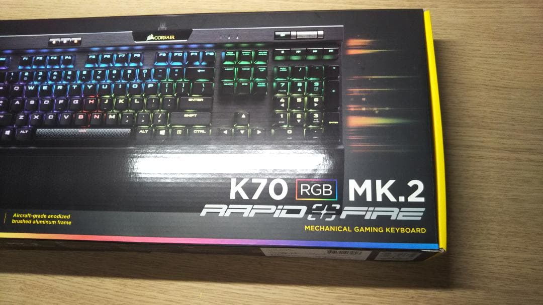 Corsair K70 RGB MK.2 RAPIDFIR 銀軸 コルセア K70 RGB MK.2 SE Mechanical Gaming Keyboard — CHERRY® MX Speed