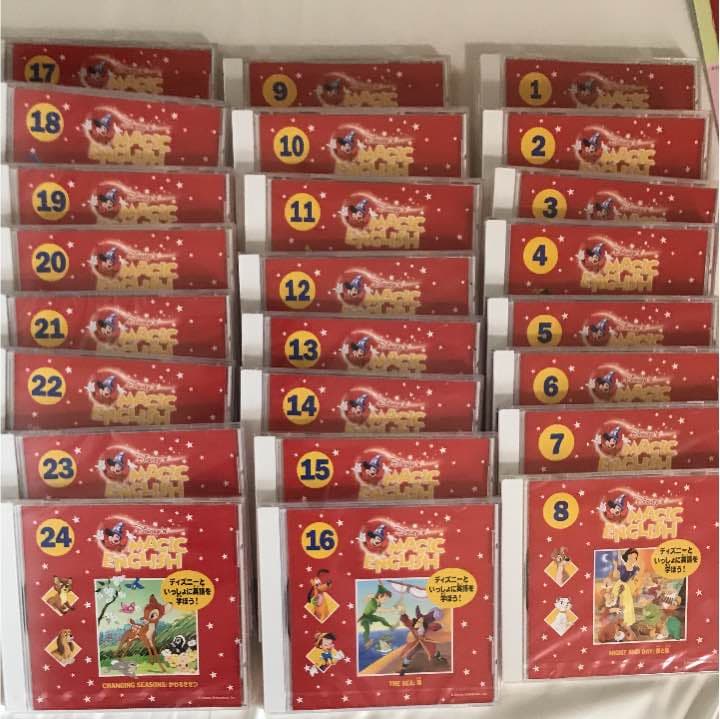 ディズニー マジックイングリッシュCD &教材 ディズニー マジックイングリッシュ DVD 4巻セット 英語教材 値下げし