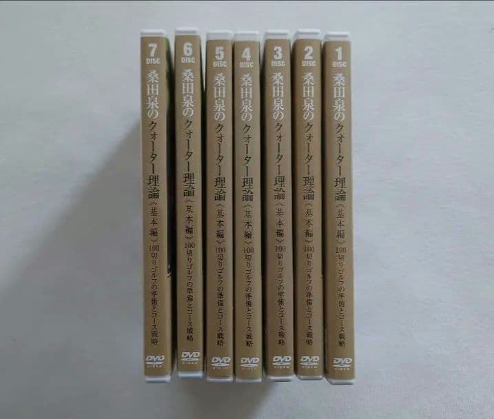 桑田泉のクォーター理論《基本編》100切りゴルフの準備とコース戦略 7巻DVD