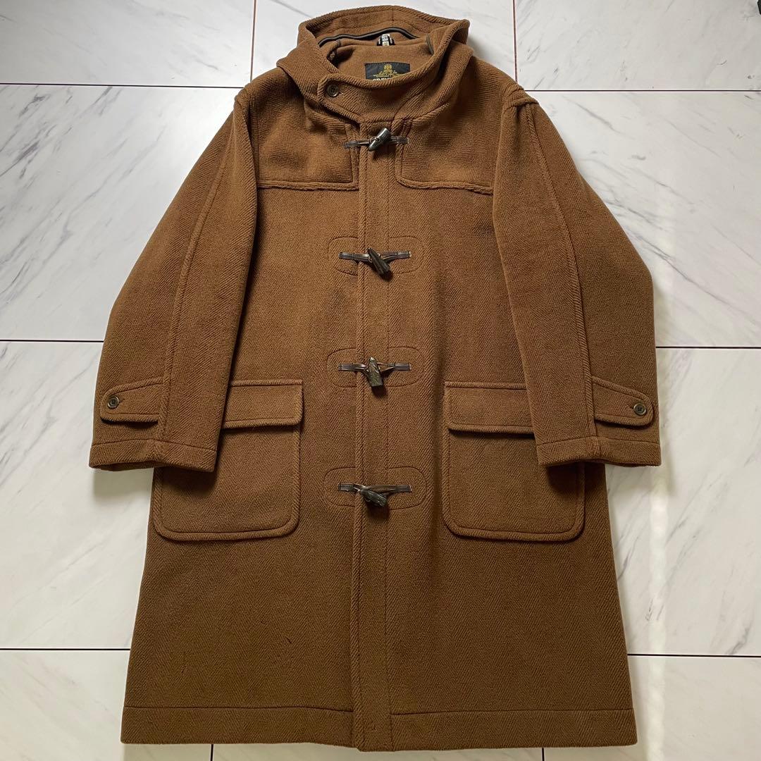 希少 黒タグ グレンフェル ダッフルコート ヴィンテージ ヘリンボーン 茶 40 希少 黒タグ グレンフェル ダッフルコート ヴィンテージ ヘリンボーン