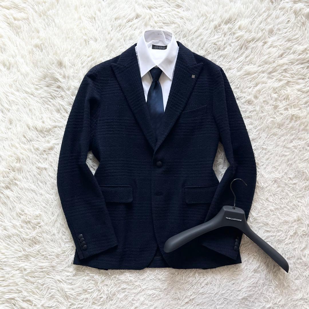 <美品>TAGLIATORE darwin ネイビー ウール ジャケット 50 TAGLIATORE（タリアトーレ）秋冬専用のジャケット 今年はどうします