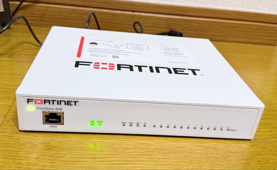 FORTINET FORTIGATE-80E(ライセンス切れ)【v7.4.9】① - メルカリ
