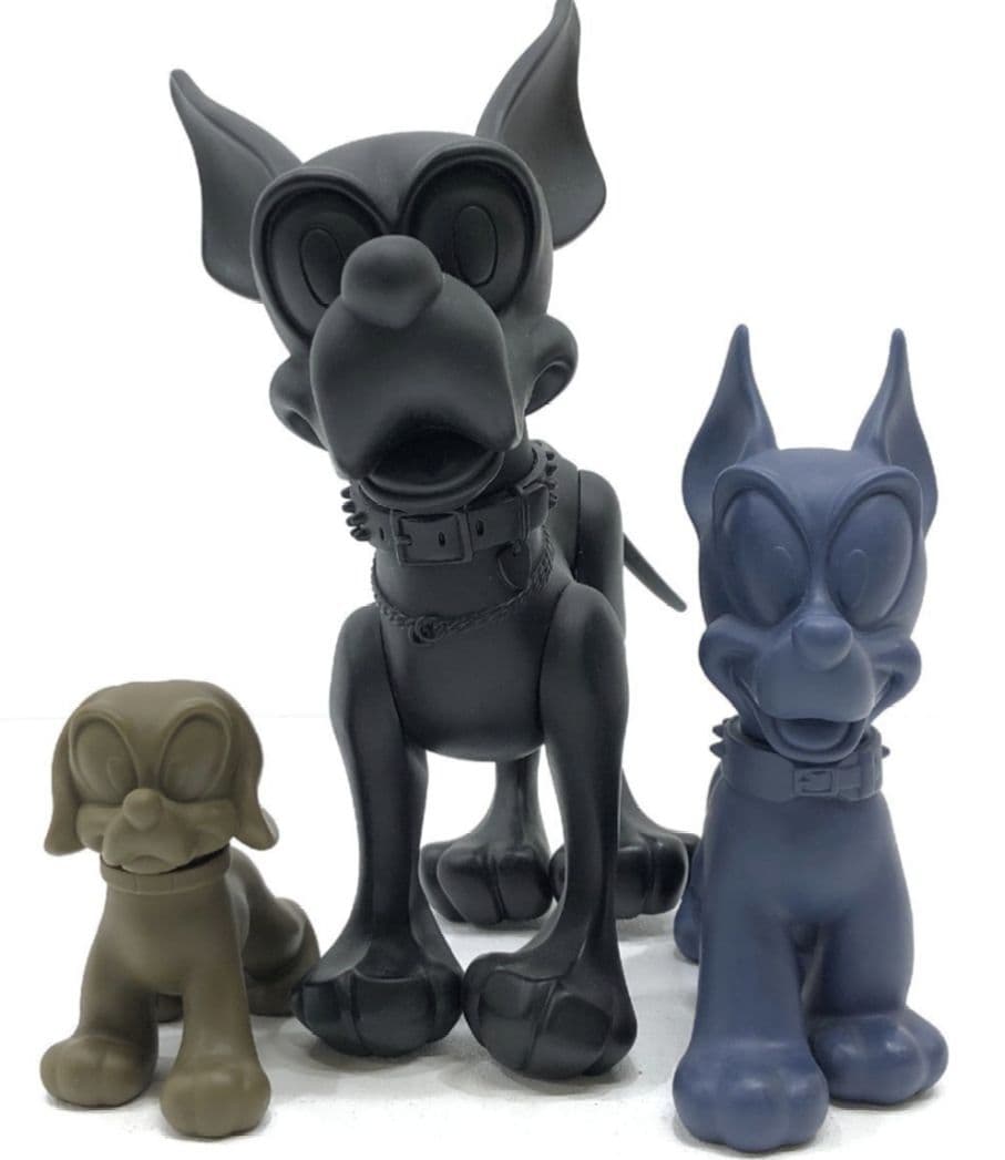 NEIGHBORHOOD ネイバーフッド 犬のフィギュア 3体セット - メルカリ