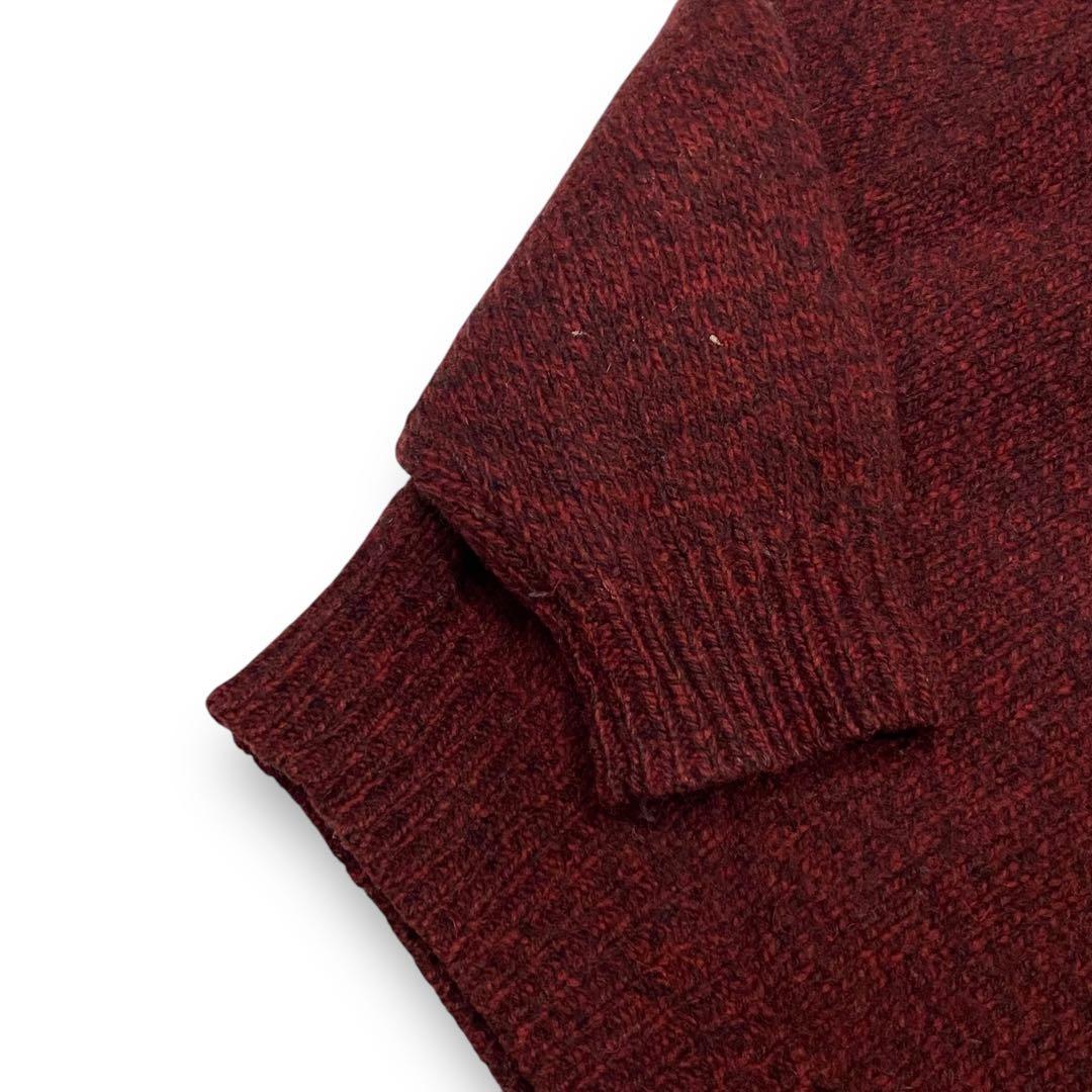 00s L.L.BEAN エルエルビーン　ウールヘンリーネックニットセーター