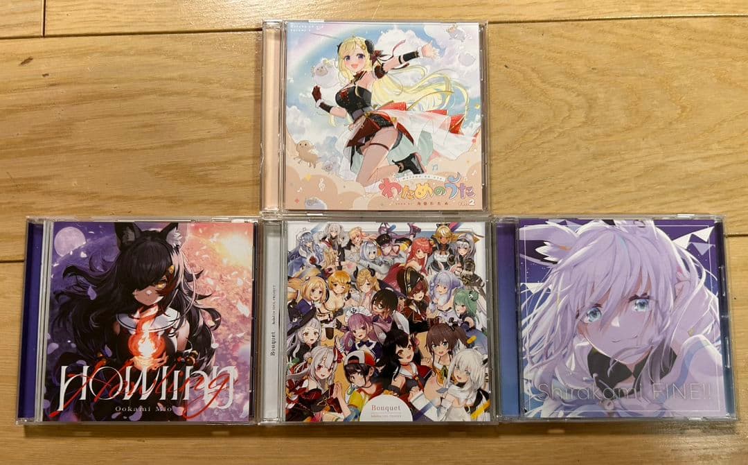 あ*ん様 ホロライブ　CD まとめ売り　角巻わため　.白上フブキ　大神ミオ 女性VTuberグループ「ホロライブ」所属「白上フブキ」「百鬼あやめ