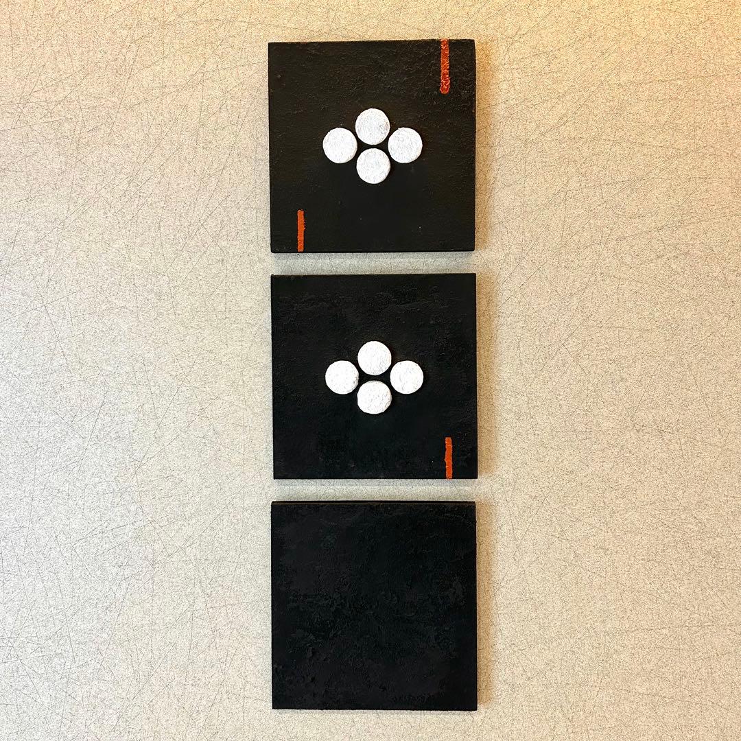 【Japanese Art Panel】　和モダン 漆喰　アートパネル Japanese Art Panel】和モダン 漆喰 アートパネル 3枚組