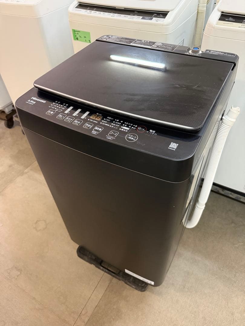 【高年式】2022年式 5.5kg ハイセンス 洗濯機 HW-G55E2K